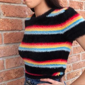 90s Style Fuzzy Tshirt